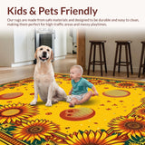 Lively Retro Cosmic Floral Style(Yellow)