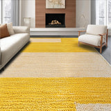 Ultra Soft Area Rug, Non Slip, Stain Resistant, Washable Area Rugs for Living Room, Bedroom, Modern Eclectic Entryway Stain-Resistant Carpet(Yellow)
