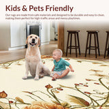 Artistic Vine & Bloom Accent with Earthy Tones for Living Spaces(Beige)