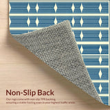 Mid Century Geometric Elegance(Blue)