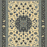 Ultra Soft Area Rug, Non Slip, Stain Resistant, Washable Area Rugs for Living Room, Bedroom, Elegant Abstract Beige/Black Deco(Beige)