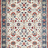 Ultra Soft Area Rug, Non Slip, Stain Resistant, Washable Area Rugs for Living Room, Bedroom, Trendy Cozy Organic Shapes(Beige)