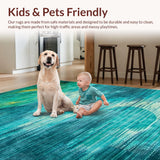 Dynamic Blue Green Abstract(Blue)