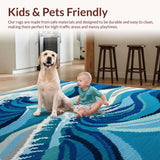 Dynamic Oceanic Ripple Motif(Blue)