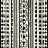 Contemporary Monochrome Geometric Motif(Black)