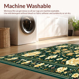 Ornate Floral with Smoke & Beige(Green)