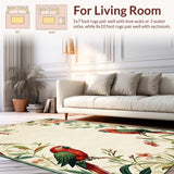Charming Tropical Bird Motif(Beige)