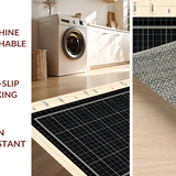 Ultra Soft Area Rug, Non Slip, Stain Resistant, Washable Area Rugs for Living Room, Bedroom, Quirky Black and White Learning Canvas(Gray)