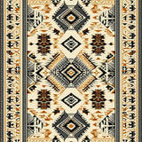 Ultra Soft Area Rug, Non Slip, Stain Resistant, Washable Area Rugs for Living Room, Bedroom, Beige Aztec Pattern Bedroom Non-Slip Carpet(Beige)