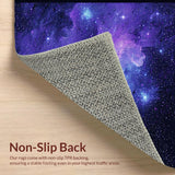 Ultra Soft Area Rug, Non Slip, Stain Resistant, Washable Area Rugs for Living Room, Bedroom, Dreamy Ethereal Space Theme(Purple)