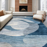 Ultra Soft Area Rug, Non Slip, Stain Resistant, Washable Area Rugs for Living Room, Bedroom, Tranquil Soft Blue Toned Elegance(Blue)