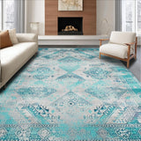 Contemporary Floral Textural Fusion(Blue)