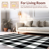 Contemporary Monochrome Patterned Mat(Black)