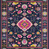 Sophisticated Oushak Inspired Aesthetic(Blue)