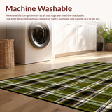 Ultra Soft Area Rug, Non Slip, Stain Resistant, Washable Area Rugs for Living Room, Bedroom, Sophisticated Graphical Abstract Composition(Brown)