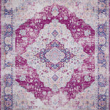 Ultra Soft Area Rug, Non Slip, Stain Resistant, Washable Area Rugs for Living Room, Bedroom, Sophisticated Abstract Artistry Blend(Purple)