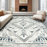 Ultra Soft Area Rug, Non Slip, Stain Resistant, Washable Area Rugs for Living Room, Bedroom, Classic Cozy Herringbone Visual(Gray)