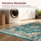 Vibrant Teal Geometric Accents(Blue)