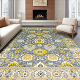 Sophisticated Floral Tiled Composition(Gray)