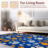 Cute Blue Feline Artistic Print(Blue)