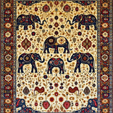 Dynamic Contemporary Elephant Imagery(Beige)