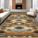 Ultra Soft Area Rug, Non Slip, Stain Resistant, Washable Area Rugs for Living Room, Bedroom, Contemporary Faux Fur Wildlife Print(Brown)