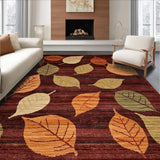 Ultra Soft Area Rug, Non Slip, Stain Resistant, Washable Area Rugs for Living Room, Bedroom, Rustic Autumn Inspired Striped Design(Brown)