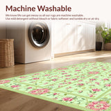 Ultra Soft Area Rug, Non Slip, Stain Resistant, Washable Area Rugs for Living Room, Bedroom, Whimsical Nature-Inspired Aesthetics(Ivory)