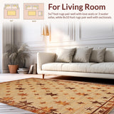Vintage Cozy Patterned Runner(Beige)