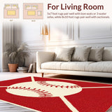 Eclectic Colorful Sports Emblem(Red)