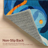 Eclectic Vibrant Abstract Motif(Blue)