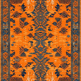 Ultra Soft Area Rug, Non Slip, Stain Resistant, Washable Area Rugs for Living Room, Bedroom, Chic Tropical Tiger Patterned Piece(Orange)