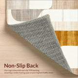 Easy Cleaning Abstract Sculptural Beige Cream Area(Beige)