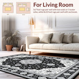 Chic Distressed Geometric Arrangement(Black)