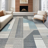 Ultra Soft Area Rug, Non Slip, Stain Resistant, Washable Area Rugs for Living Room, Bedroom, Sleek Contemporary Abstract Elements(Gray)