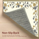 Ultra Soft Area Rug, Non Slip, Stain Resistant, Washable Area Rugs for Living Room, Bedroom, Boho Accent Non Slip(Beige)