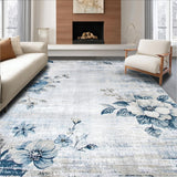 Cozy Weathered Floral Elegance(Blue)