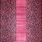 Ultra Soft Area Rug, Non Slip, Stain Resistant, Washable Area Rugs for Living Room, Bedroom, Trendy Soft Animal Print Charm(Pink)