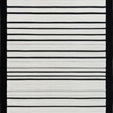 Ultra Soft Area Rug, Non Slip, Stain Resistant, Washable Area Rugs for Living Room, Bedroom, Timeless Farmhouse Striped Elegance(White)