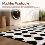 Elegant Black and White Geometric Flow(Black)