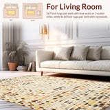 Luxurious Faux Rabbit Fur Abstract Animal Inspired Design in Beige(Ivory)