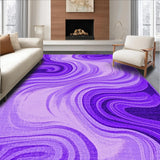 Ultra Soft Area Rug, Non Slip, Stain Resistant, Washable Area Rugs for Living Room, Bedroom, Lively Purple Watercolor Fusion(Purple)