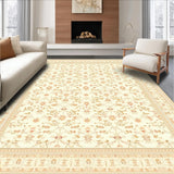 Ultra Soft Area Rug, Non Slip, Stain Resistant, Washable Area Rugs for Living Room, Bedroom, Elegant Beige Pad Secure Grip for Any Flooring Stylish Design(Beige)
