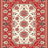 Luxurious Distressed Lattice Style(Red)