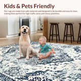 Chic Low Contrast Distressed Design(Blue)