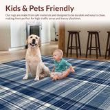 Luxurious Textured Tartan(Blue)