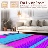 Ultra Soft Area Rug, Non Slip, Stain Resistant, Washable Area Rugs for Living Room, Bedroom, Lively Contemporary Color Splash(Pink)