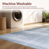 Ultra Soft Area Rug, Non Slip, Stain Resistant, Washable Area Rugs for Living Room, Bedroom, Sleek Gray Shag Minimalism Vibe(Gray)
