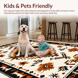 Ultra Soft Area Rug, Non Slip, Stain Resistant, Washable Area Rugs for Living Room, Bedroom, Vintage Camel Bedroom Machine Washable Area Rug(Beige)