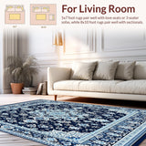 Intricate Vintage Geometric Area with Elegant Design(Blue)